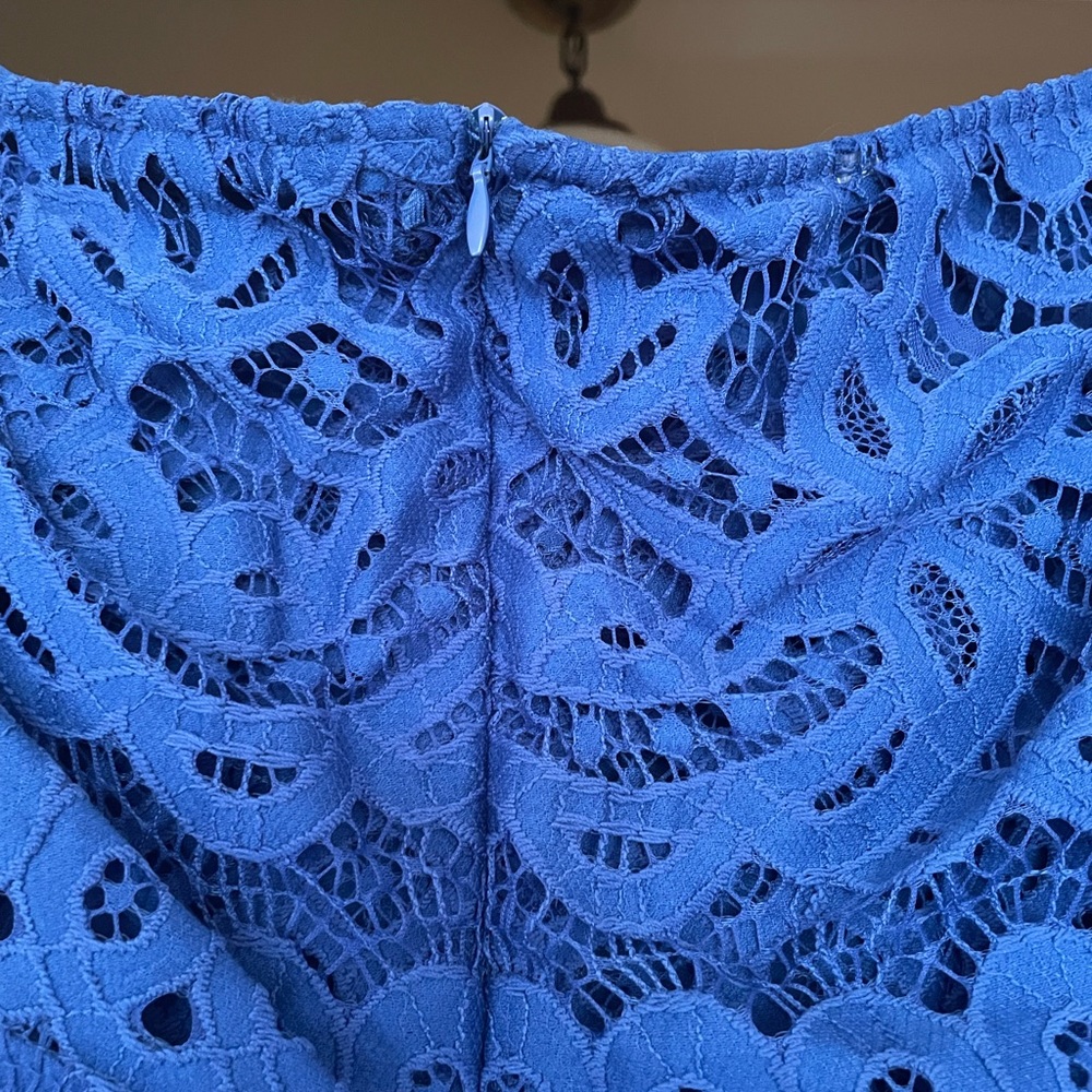 SHARAGANO lace dress. Worn 1x - Picture 8 of 10